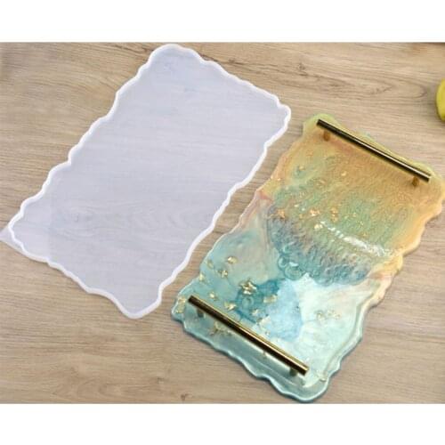 Big Rectangle Plate Resin Mold Oversized Fruit Disc Tray Resin Mold Art Craft