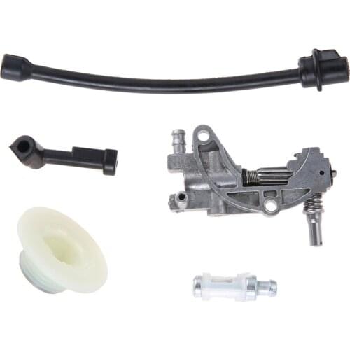 Oil Pump Filter Pipe Hose Line worm Kit For Chinese 45CC 52CC 58CC 4500 5200 5800 Chainsaw Spare Parts