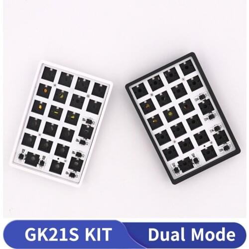 Keypro GK21S RGB 21KEYS Hotswap PCB Plastic Case Mechanical keyboard Numpad Wired and Bluetooth Double mode DIY KIT