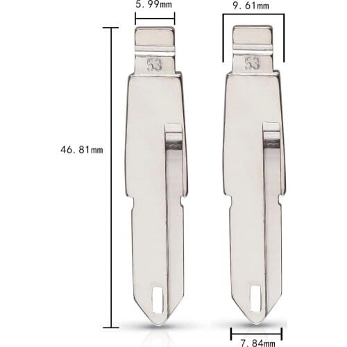 #53 NE72 NE73 Metal Car Key Blade for KD VVDI JMD Remote key for Peugeot 206 306 405