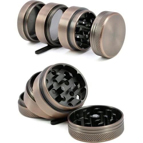 New Aluminum Alloy CNC Diameter 40MM 4laye Herb Grinder Smoking Tobacco Crusher Spice Mini Muller Hookah Chicha Narguile Grinder