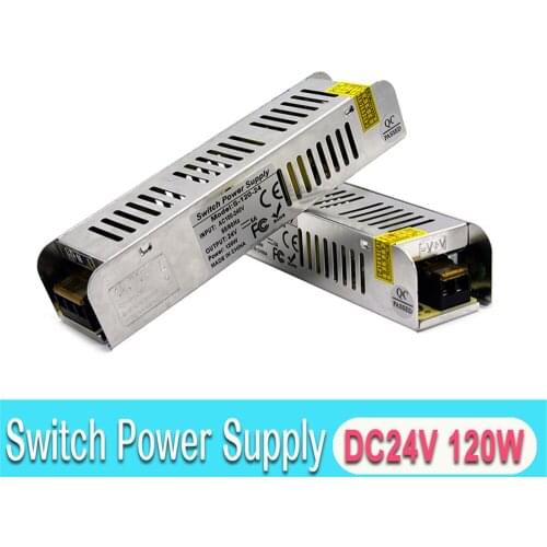 Single Output Power Supply DC24V 5A 120W Led Driver Transformers AC-DC 24V Power Adapter For CCTV Strip Modules Light Monitor