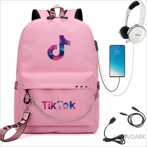 Hot TIK TOK Backpack Children Anime Cartoon School Bag Bookbag Men Women Travel bags Mochila Daily Rucksack