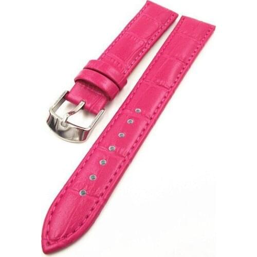 Retail - 1pcs High quality 18MM genuine leather plum color Watch band watch strap- 4111903