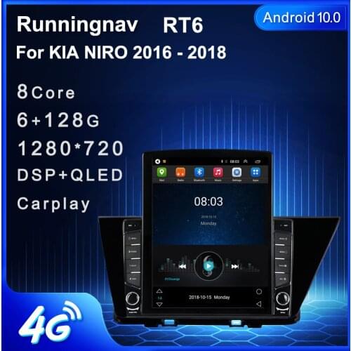 Runningnav For KIA NIRO 2016 2017 2018 Tesla Type Android Car Radio Multimedia Video Player Navigation GPS
