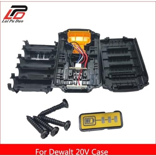 For Dewalt 18V 20V Battery Replacement Plastic Case Li-Ion Battery Cover Parts 1.5Ah 2.0Ah DCB201,DCB203,DCB204,DCB200