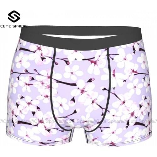 Cherry Underwear Trenky Polyester Plain Trunk Youth Pouch Printed Boxer Brief