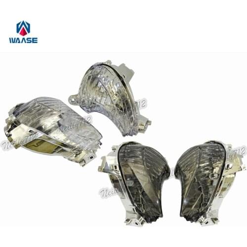 Waase Front Turn Signals Blinker Indicator Winkers Light Housing Lenses For 2008 2009 2010 2011 2012 2013-2017 SUZUKI GSXR1300