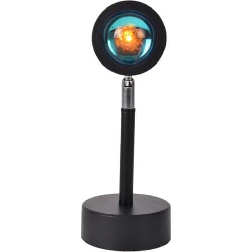 Sunset lamp USB rechargeable desk lamp The sun never sets, rainbow projection sunset light background atmosphere sunset light
