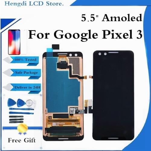 Amoled For Google Pixel 3 LCD Display Touch Screen Digitizer Assembly For Pixel 3 Pixel3 Display Screen With Tools