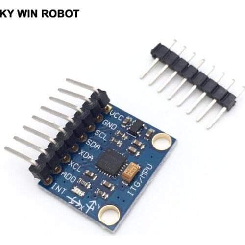 1Set IIC I2C GY-521 MPU-6050 MPU6050 3 Axis Analog Gyroscope Sensors + 3 Axis Accelerometer Module For Arduino With Pins 3-5V DC