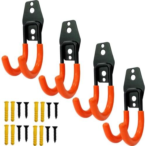4 PCS Gun Rack Hooks Rifle Hangers Wall Mount Storage System Tool Hanging Organizer Metal Heavy Duty Steel U-Storage Ho