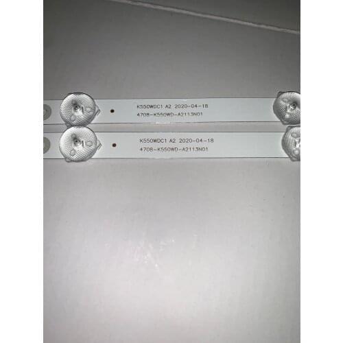 8PCS/lot 6LED backlight strip for 55PUF6092 K550WDC1 A2 4708-K550WD-A2113N01 K55WDC-A1113N01 471R1P79