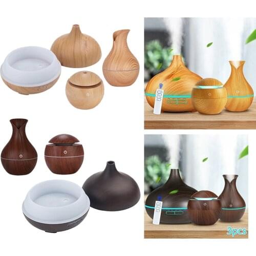 1 Pcs Aroma Essential Oil Diffuser + 2Pcs Air Purifier Humidifier Set