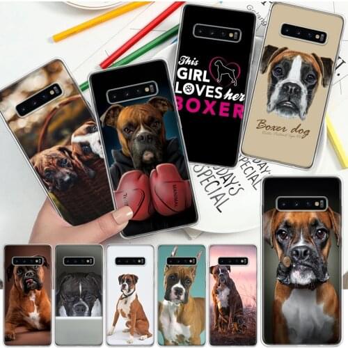 Boxer Dog Phone Case For Samsung Galaxy A51 A71 A70 A50 A40 A30 A21 A20E A10S A41 A01 A6 A7 A8 A9 Plus + Soft Cover Coque Shell
