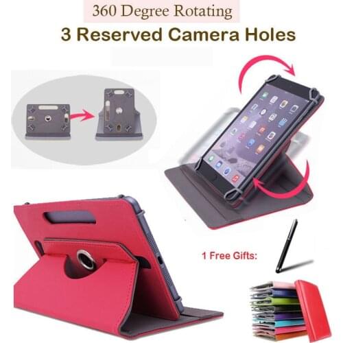 For Sony Xperia Tablet Z/Xperia Tablet Z LTE 10.1 inch 360 Degree Rotating Universal Tablet PU Leather cover case Free Pen