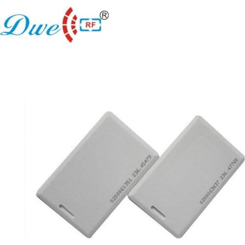 DWE CC RF access control punch slot hole cards 125khz TK4100 EM4100 clamshell proximity identification card