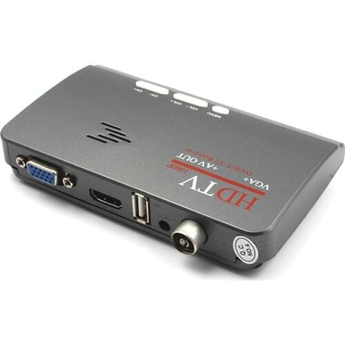 HDMI 1080P VGA DVB-T2 DVB-T TV Box AV to VGA TV CVBS Tuner Receiver With Remote Control for LCD/CRT Monitors