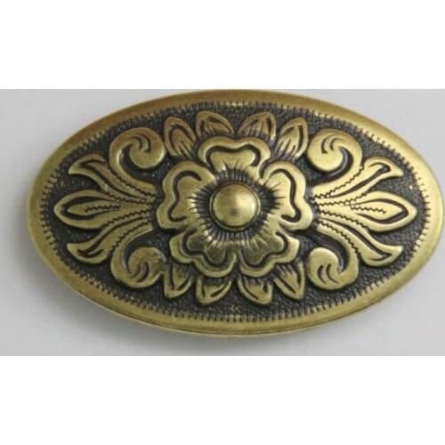 KBO02) Wholesale 50pc Diablo Oval Conchos 1-3/4" (4.3cm) x1" (2.6 cm) Antique-Bronze