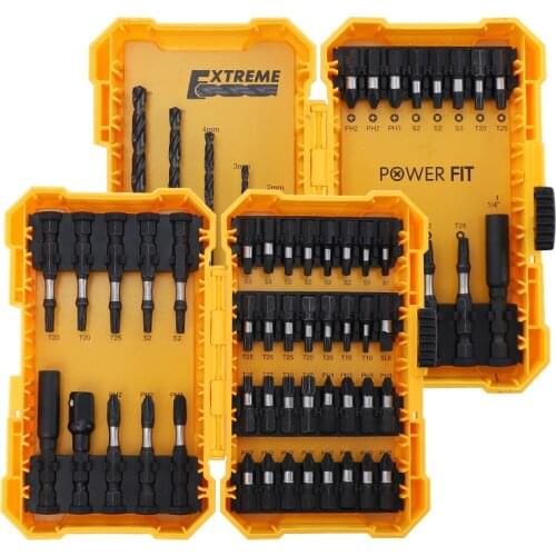 18/42 Piece Impact Bits Set S2 Alloy Steel Screwdriver Drill Bits Impact Batches Head Driver Bits Electrical Tools Impact Driver