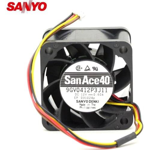 Original For Sanyo 9GV0412P3J11 4028 4CM 0.60A PWM speed control powerful cooling fan