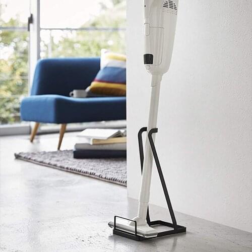 Simple Style Closet Glass Mug Shelf Hanger Metal Vacuum Cleaner Bracket Holder Floor Stand Storage Vacuum Cleaner Mop Holder