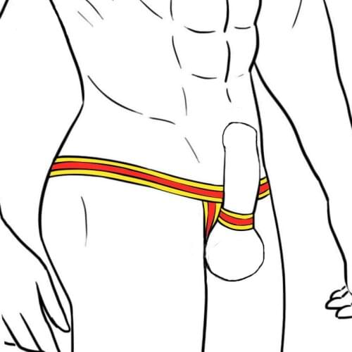 Sexy Elastic Band Penis Panties Temptation Underwear Jockstrap Men Thongs G String Penis Sex Belt Erotic Lingerie Sex Penis Ring