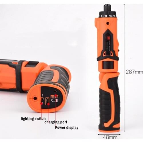 3.6V Electric Screwdriver Cordless Power Drill Hole Electrical Screwdriver Hand Driver Wrench Household DIY Power Tools