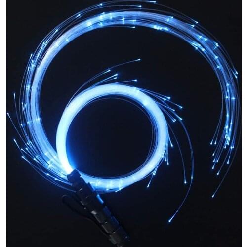 LED Fiber Optic Whip Dance Space Whip Super Bright Light 40 Color Effect Mode 360 Swivel Light Shows, EDM Music Festivals