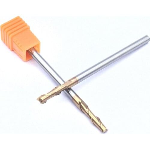 1PCS HRC60 2F 4.0XD4X75L Tungsten Steel Endmill Alloy Milling Cutter Maching Milling Machine Tools For Steel Woodworking CNC