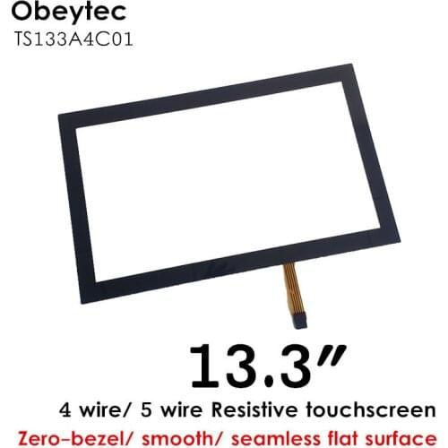13.3"Touch Screen Panel with flat-surface， 4 wire resistive Technology WITHOUT CONTROLLER (TS33A4C01)
