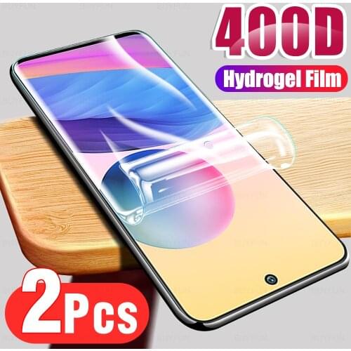 2Pcs for xiaomi redmi note 10 screen protector film for xiaomi redmi mi 10t pro hydrogel protective soft film on note10 Not Glas