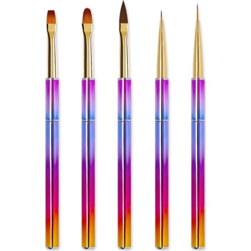 5pcs Makeup Brushes Tool Set Cosmetic Powder Eye Shadow Foundation Blush Blending Beauty Make Up Brush