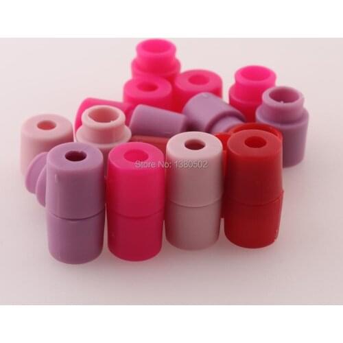 50pcs pink/purple/red rose /red Color plastic Buckle Elastic Cord Locks For Bag Shoes Garment Accessories