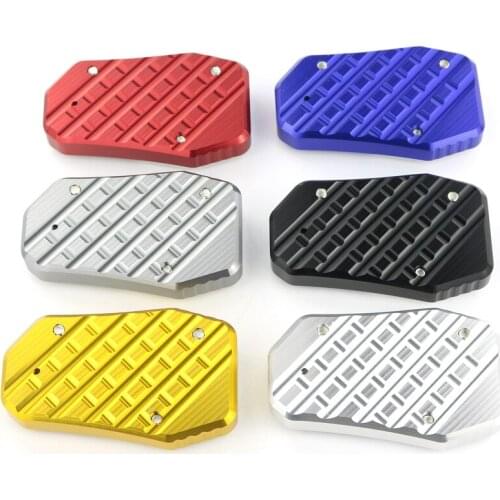 Motorcycle Accessories Modified Alloy Foot Side Stand Extension Kickstand Pad Plat For YAMAHA T-MAX 530 SX DX 2017 2018