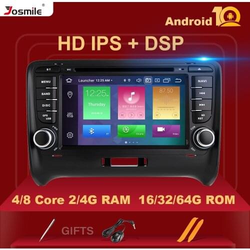 IPS DSP 4GB 64G 2 Din Android 10 Car Multimedia Player For AUDI TT MK2 8J 2006-2014 GPS Navigation Radio DVD Head unit Stereo