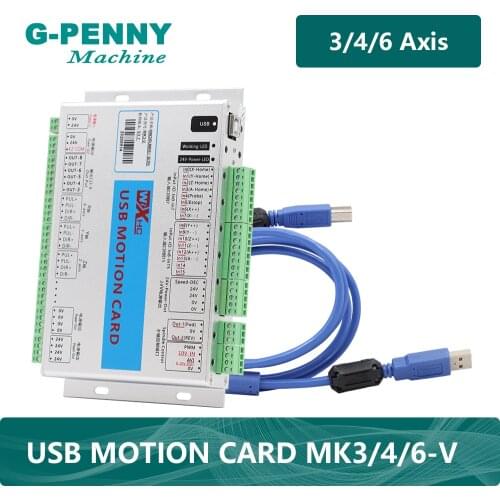 Free shipping !! MACH3 CNC Motion Control Card USB MOTION CARD 3/4/6 Axis Frequency 2000KHZ Board For Stepper Motor/Servo Motor