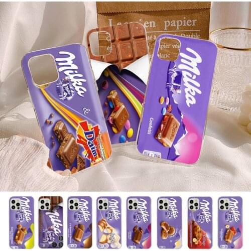 Chocolate Milka Box Phone Case for iPhone 8 7 6S Plus X 5S SE 2020 XR 11 12 mini pro XS MAX