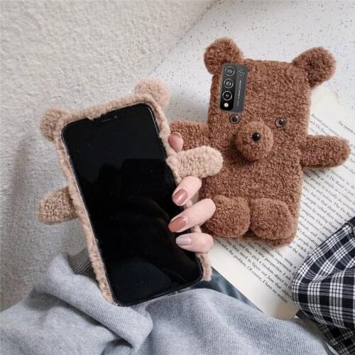 Soft Silicone Warm Fluffy Case for Huawei Honor 10X Lite 10 20 30 Pro 10i 20i 30i 20s 30s Hairy Capa for Huawei Y9A Y9S Y7A Y7P