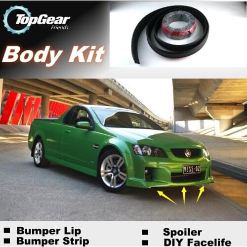 For Holden Ute Bumper Lip Deflector Lips Top Gear Shop Front Skirt Spoiler For Car Tuning / TOPGEAR Body Kit / Strip