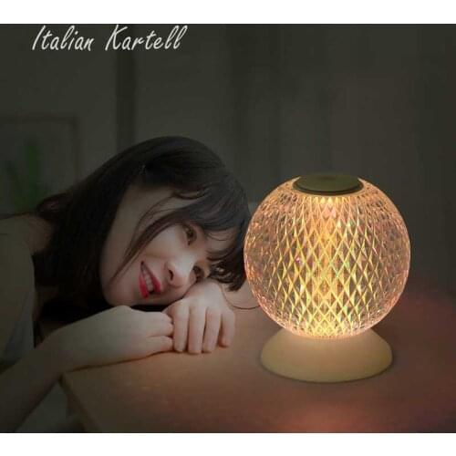 Designer Diamond Table Lamp Bedroom Living Room Desk Lamp Study Crystal Art Decor Beside Night Lights Lightin Wedding Decoration