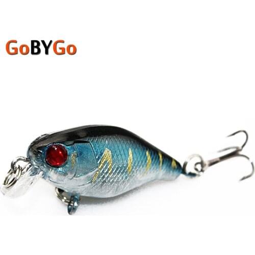 GoByGo 1PCS 4cm 4.2g Flash Swim Fishing Lure Artificial Hard Crank Bait Wobblers Japan Mini Fishing Crankbait Lure