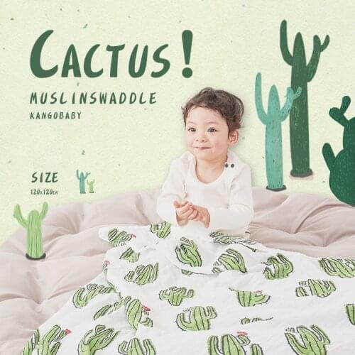 Kangobaby Cotton Muslin Swaddle Photography Background Stroller Cover Baby Infant Newborn Gift Cloth Diaper Wrap