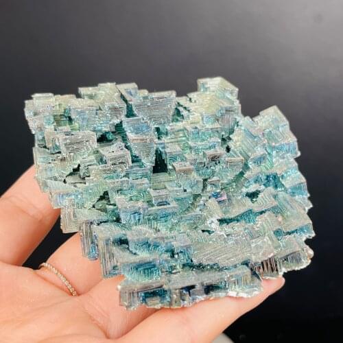 1pcs Beautiful rainbow bismuth specimen crystal ore healing mineral product