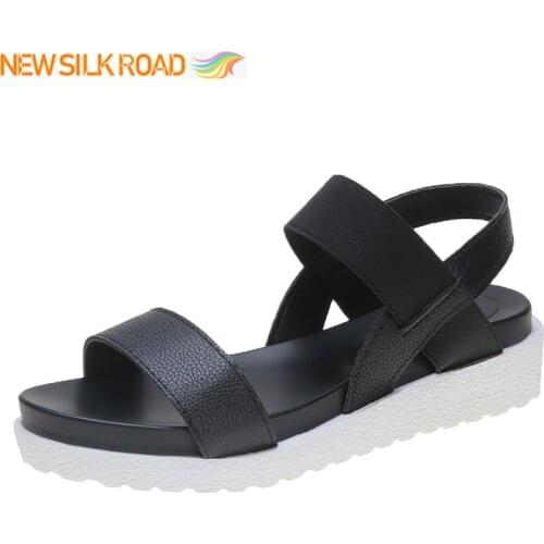 Summer Women Sandals Flats Shoes Peep Toe Slip On Soft Soles Retro Style Breathable Sandalias Ladies Lightweight Zapatos Female