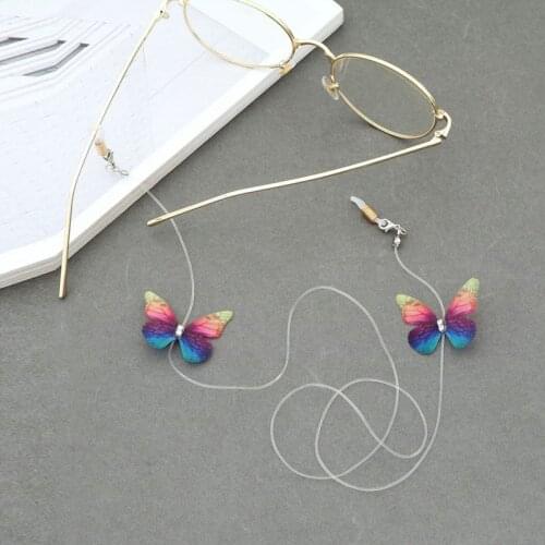 Fashion Reading Glasses Chain Retro Lace Butterfly Eyeglass Sunglasses Spectacle Cord Neck Strap String Mask Chain Eye Wear