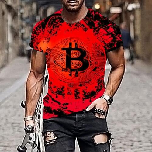 Hip-hop Street Style Mens T-Shirt 3D Printing Summer O-Neck Everyday Casual Funny T-Shirt