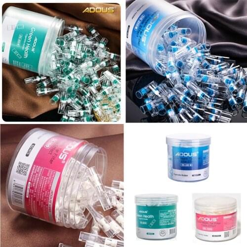 100Pcs/60Pcs Disposable Cigarette Holder Green Health Tar Filter Tip Tobacco Food Grade Filtration Holder Abandoned Mouthpiece