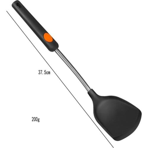 Silicone Stainless Steel 304 Pan Frying Turner Kitchen Spatula Non-stick Spatula Cooking Tools Kitchenware