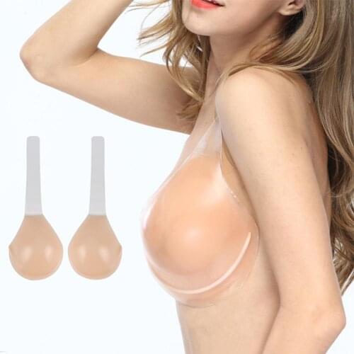 Silicone Push Up Invisible Bra Adhesive Nipple Cover Bra lifter Comfortable Silicone breast Lift Adhesive Women Breast Covers